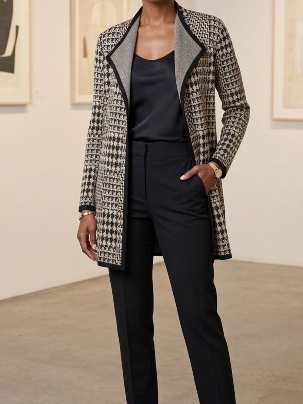 Slinky Brand Long Cardigan Sweater